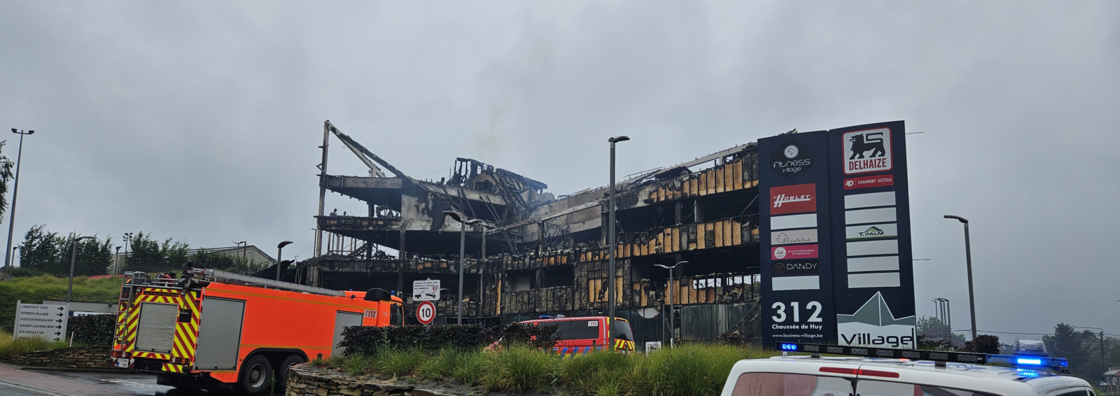 Un incendie a ravagé nos locaux de Chaumont-Gistoux