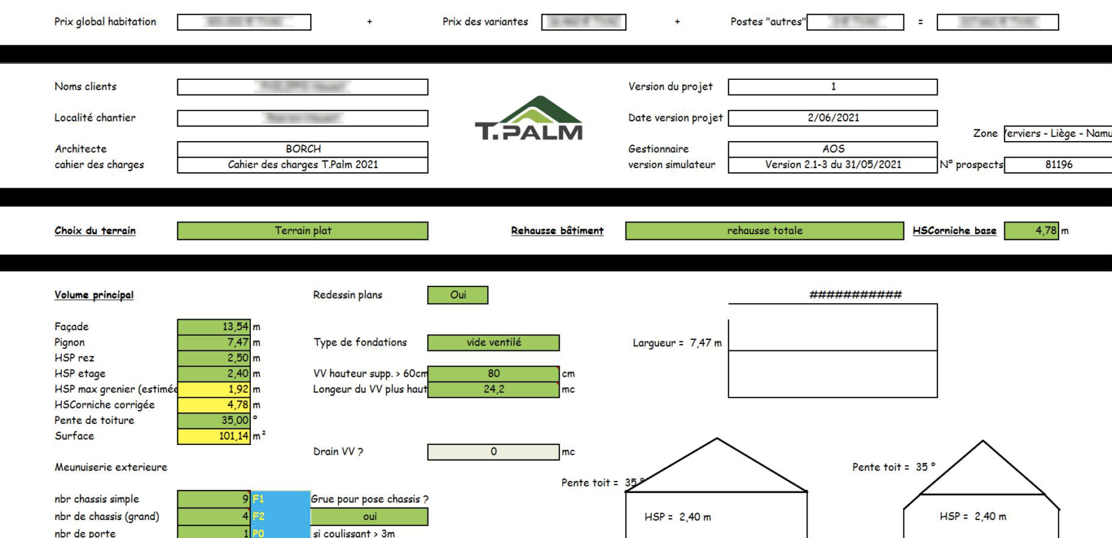 TPALM - Simulateur construction maison