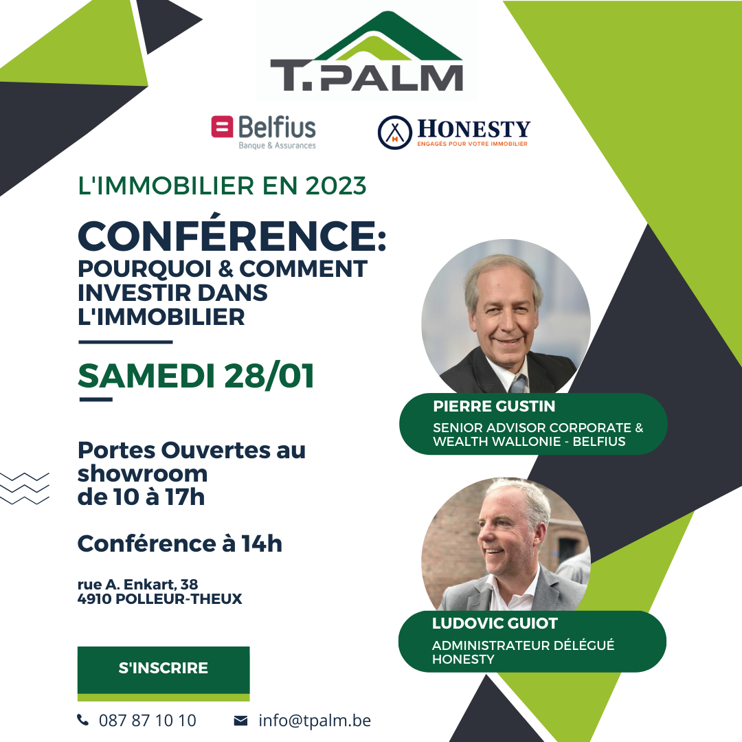 Conférence gratuite T.PALM L'immobilier en 2023